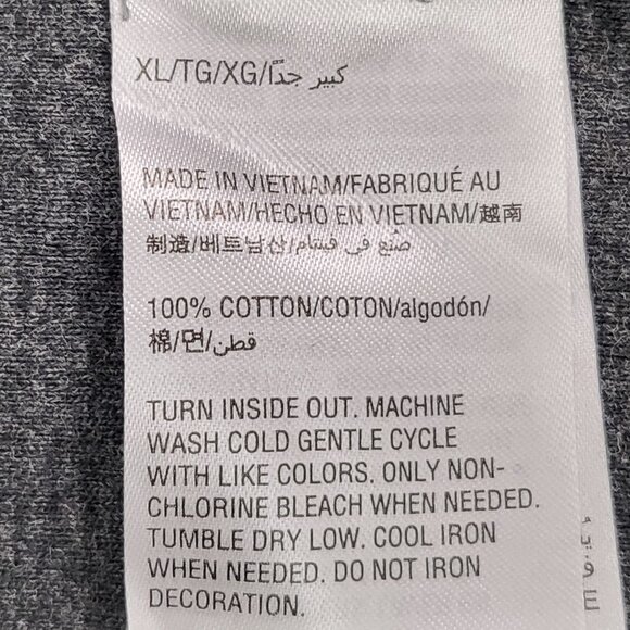 Karen Scott grey long-sleeve Christmas t-shirt with Christmas geese sparkle XL - Picture 9 of 9